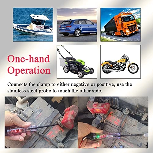 Automotive Test Light - 3V-24V pure copper clamps