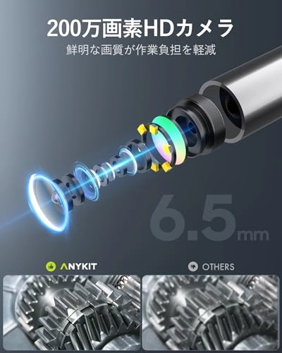 Dual-Lens Two-Way Articulating Borescope - 1.5m 5FT