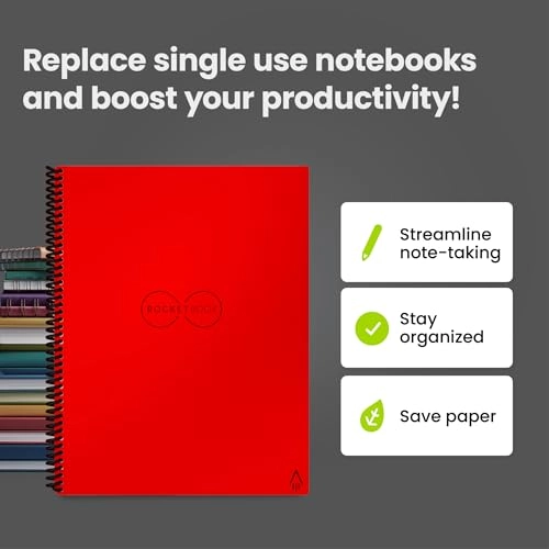 Smart REUsable Notebook Letter Spiral - Dotted 240 Pages