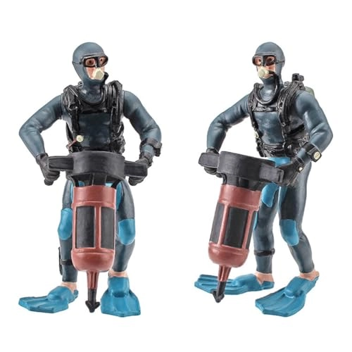 Mini Diver Figures - 4 Pieces PVC