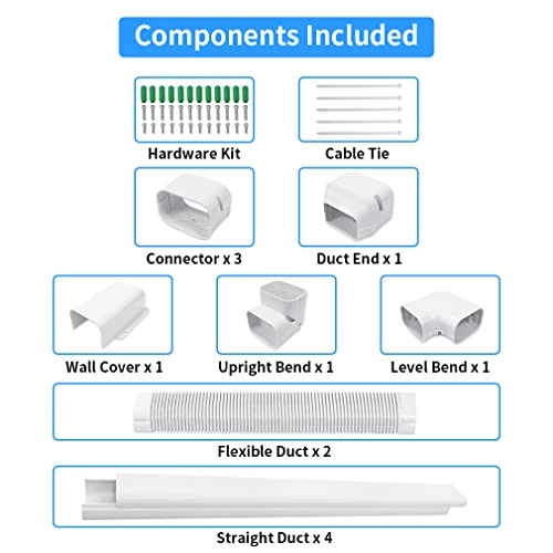 Line Set Cover - Universal for most split AC & central AC from 7000 BTU to 36000 BTU