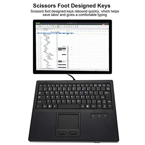 Wired Keyboard with Touchpad - Wired
