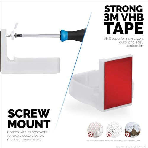 Wall Mount for Linksys Atlas 6 / Atlas Pro 6 WiFi Router - compatible with Linksys Atlas 6 / Atlas Pro 6 WiFi Routers only