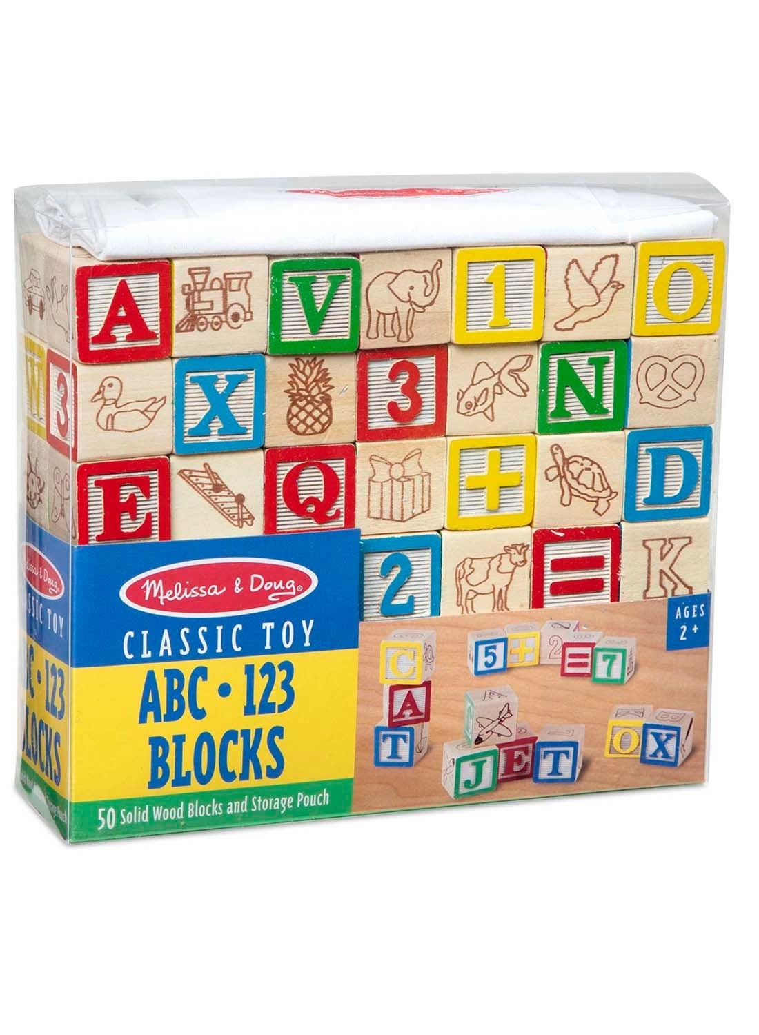 ABC/123 Blocks - 2+ 50 pieces