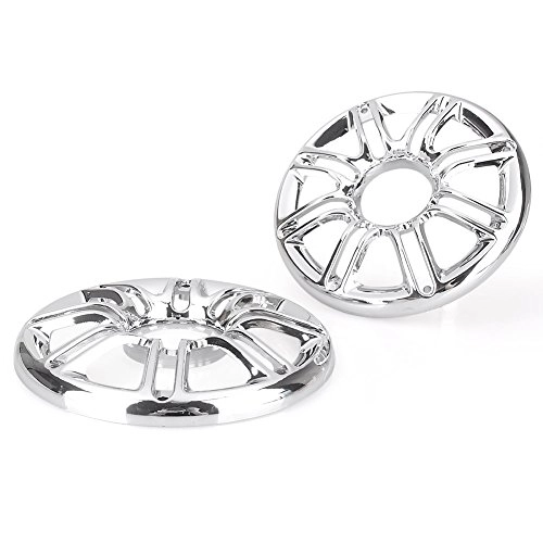 Motor Speaker Loudspeaker Plate Grille Cover - Silver Fits 1996-2013 Electra Glide