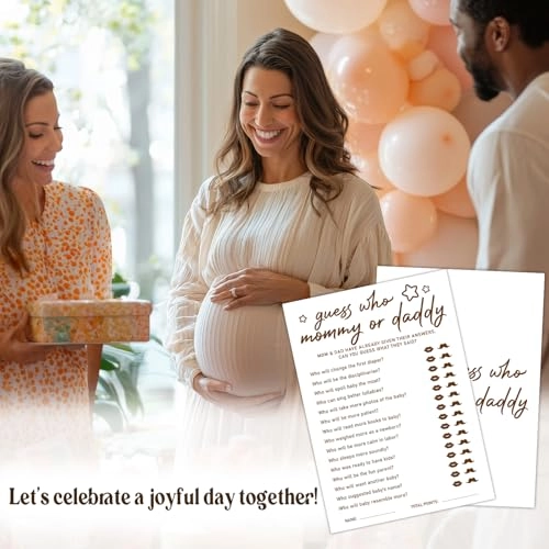 Baby Shower Games - English Adult 30pcs