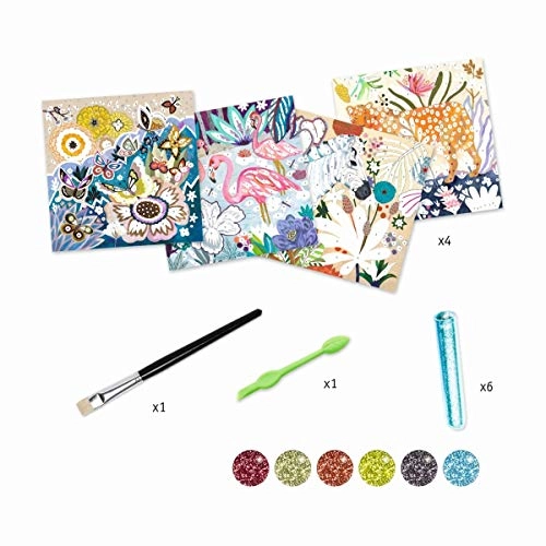 Glitter Boards - 4 peel away tool and brush