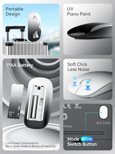 R306 Mouse - Bluetooth, USB