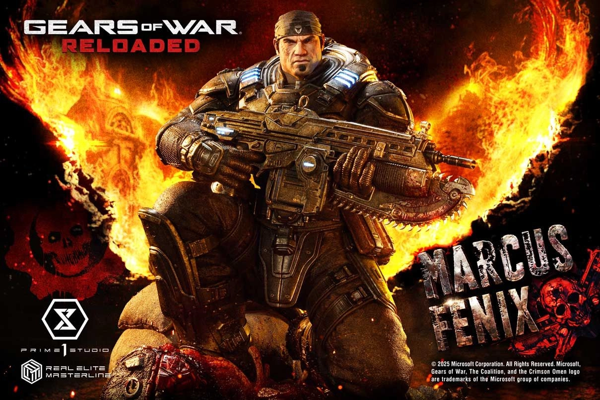 Marcus Fenix - Gears of War: Reloaded Real Elite Masterline - 1/3 scale LED Illumination Statue
