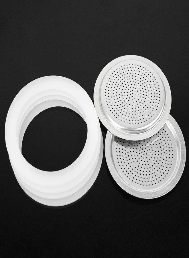 Silicone Gasket - 20 PCS + Stainless Steel Filter Basket - 4 PCS