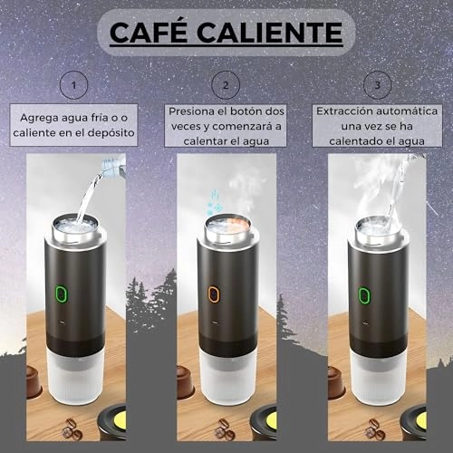 Portable Capsules Coffee Maker - 6 Centiliters Capsule, Ground