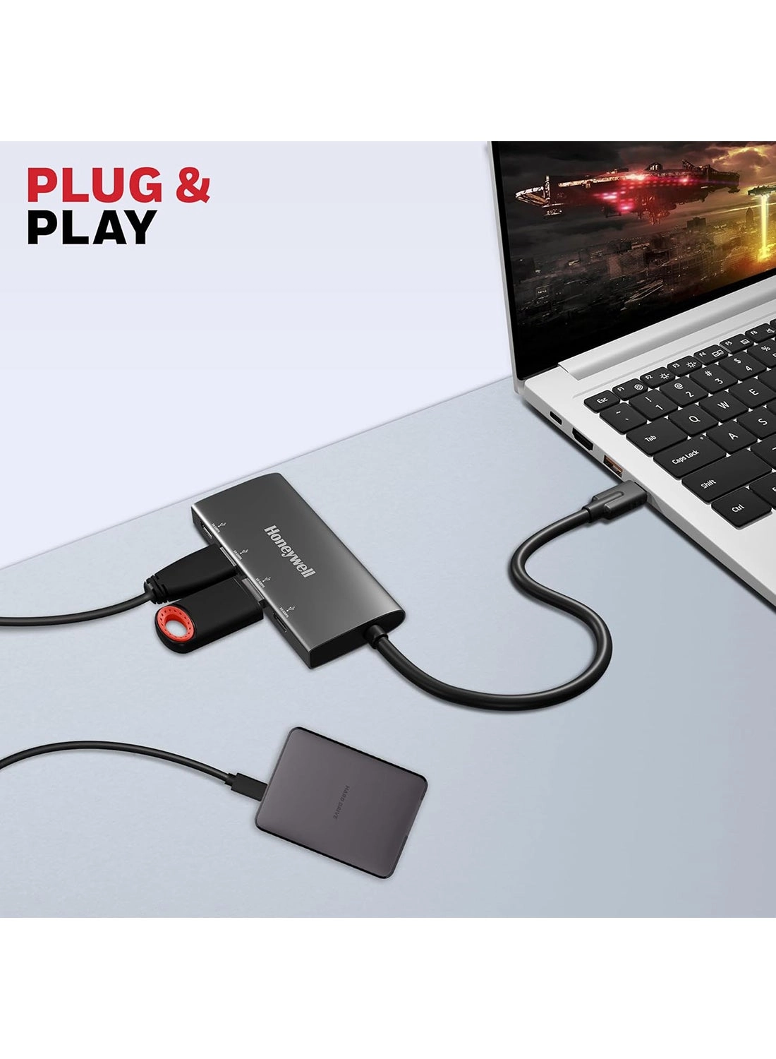 Momentum Type C 4 In 1 Hub - 10 Gbps 2 x Type C 3.2 Gen2 2 x USB 3.2 Gen2