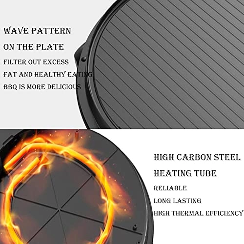 NC Electric Round Griddle - 28.4*34.12.5cm/11.2*13.4*4.9in