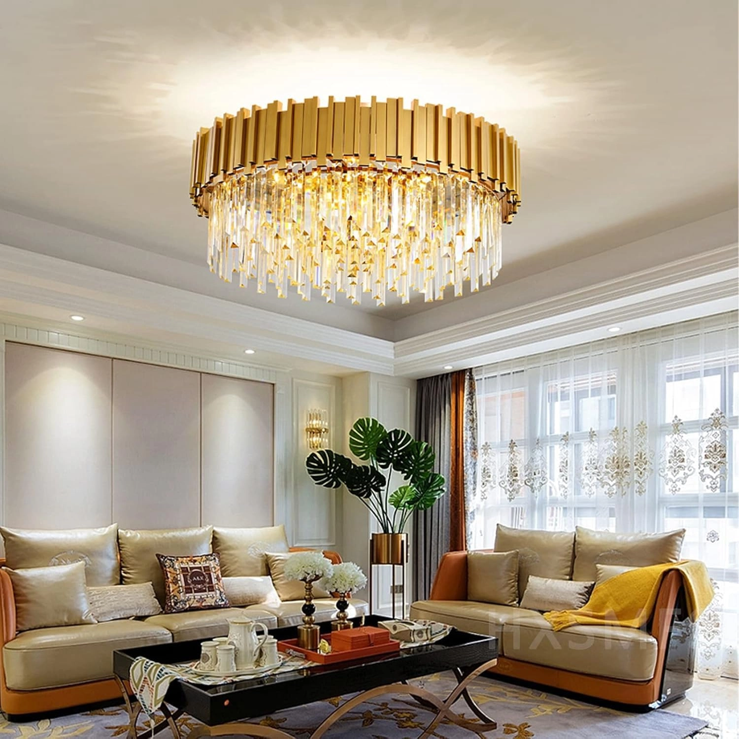 AHXIAOZN Modern crystal chandelier