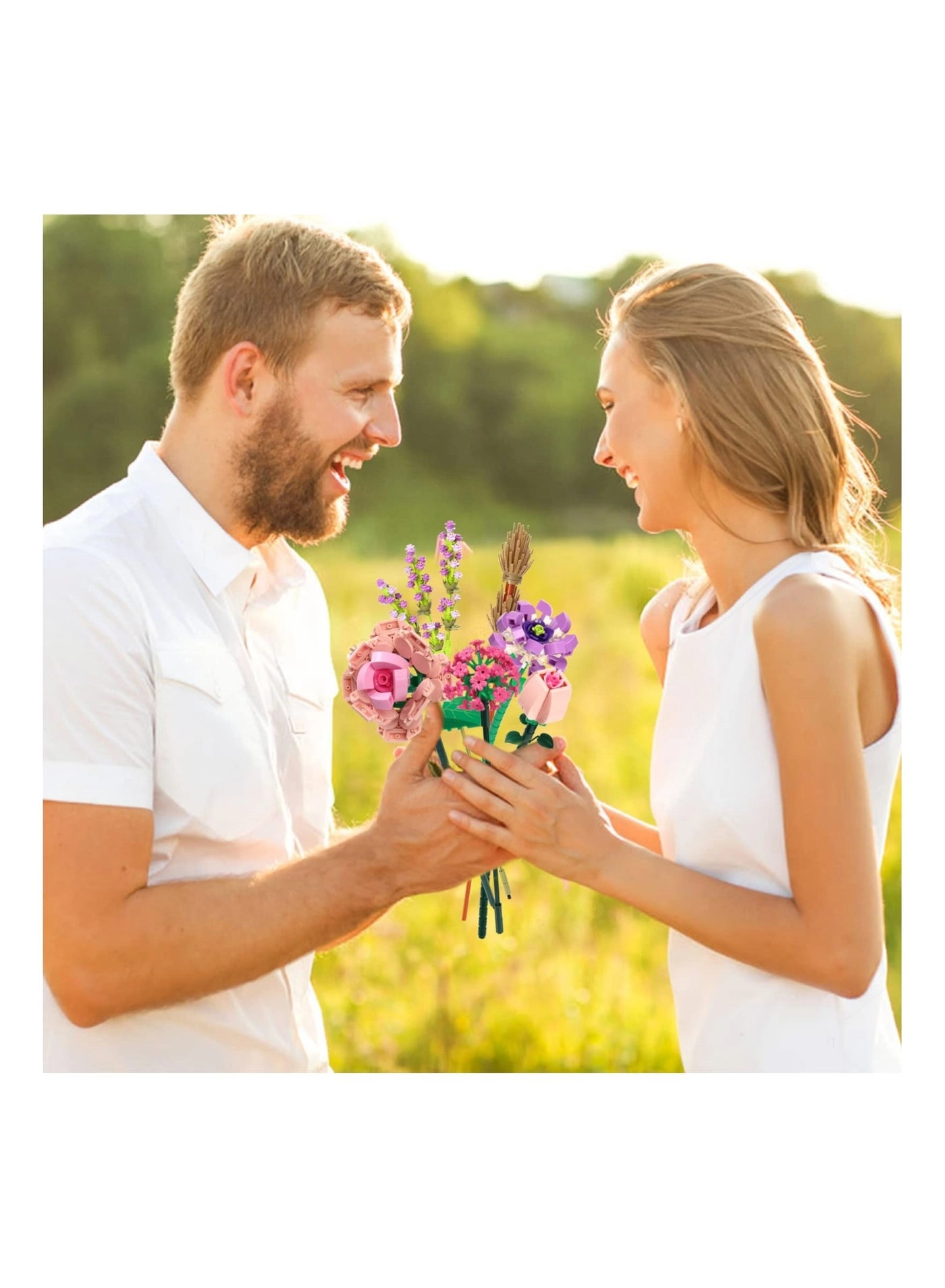 Mini Bricks Flower Bouquet - Flowers 456 pcs