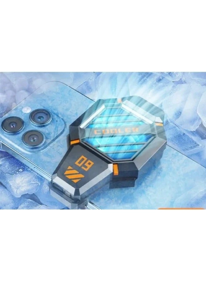 Mobile Phone Cooler - Gaming LED Temperature Display USB Powered