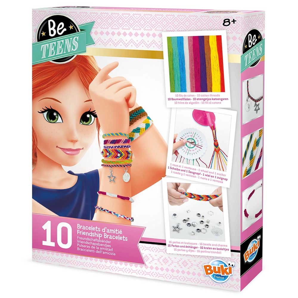 Friendship Bracelets Kit - 10 bracelets Suitable for 8 to 13+ yrs