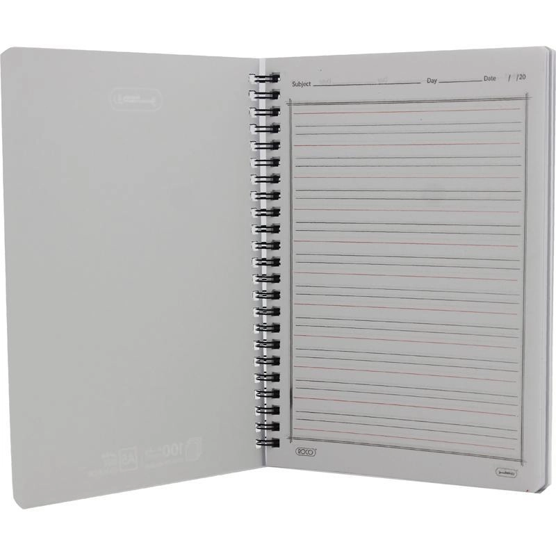 Notebook 19 X 26 cm Spiral - Grid 100 Sheets