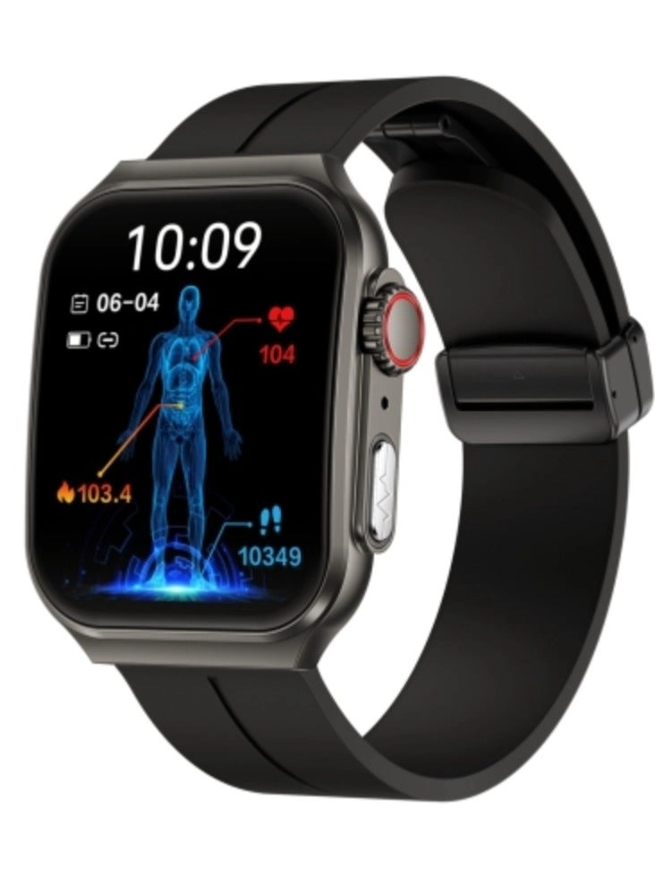 Glucose Monitoring Smart Watch - ECG Bluetooth Call SpO2
