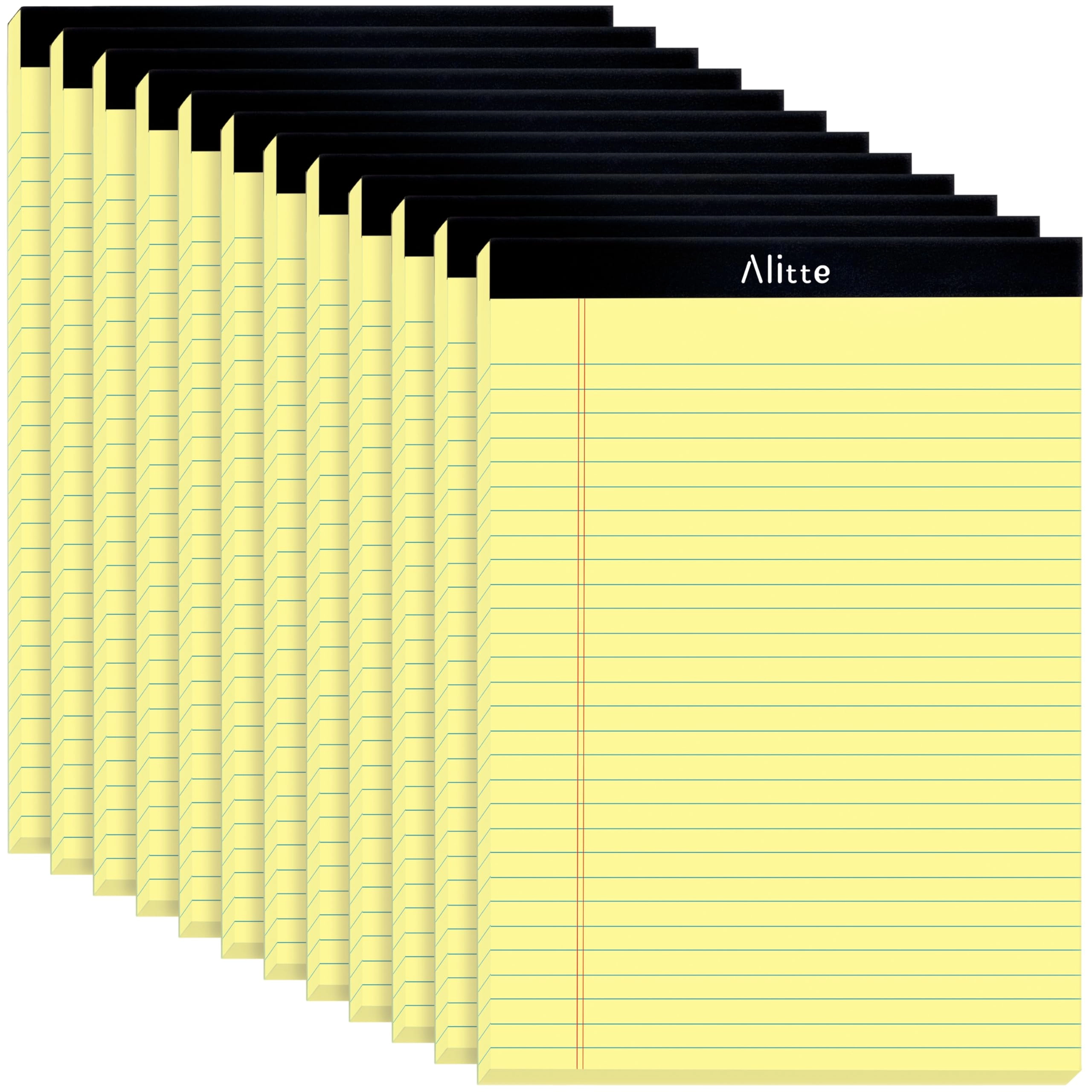 alitte Legal Notepads 8.5 x 11 Softcover - Lined 50 Sheets