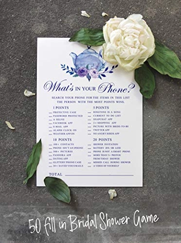 Whats on Your Phone Bridal Shower Game - 50