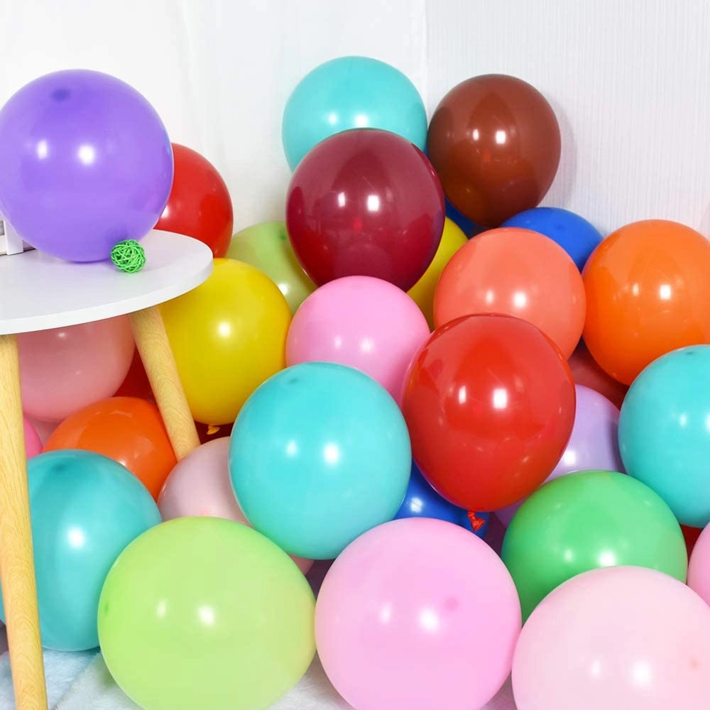 Mufaens Rainbow Latex Balloons - 100PCS Birthday