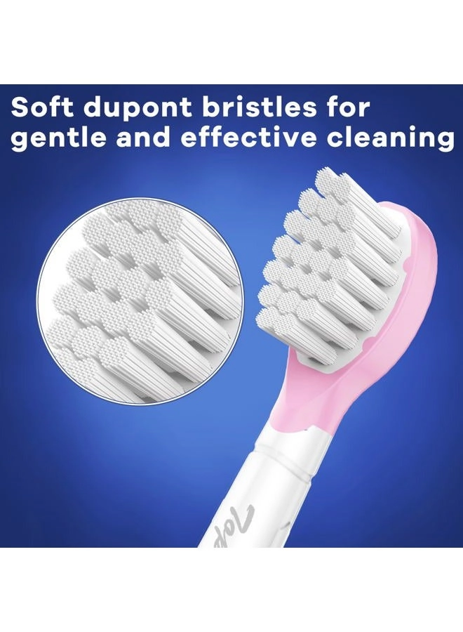 Kids Toothbrush Heads - Compatible with Philips Sonicare Soft 8 Pack