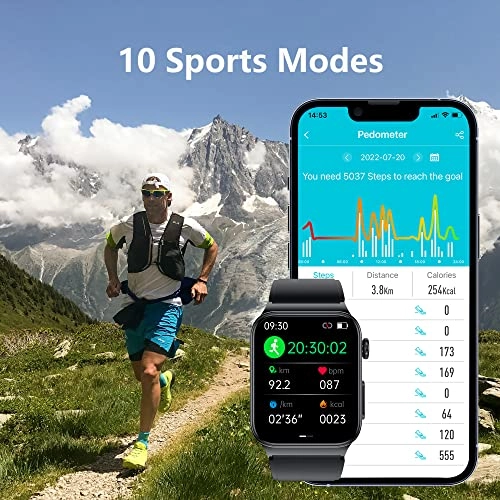 Fitness Activity Monitor - Heart Rate Blood Oxygen Blood Pressure