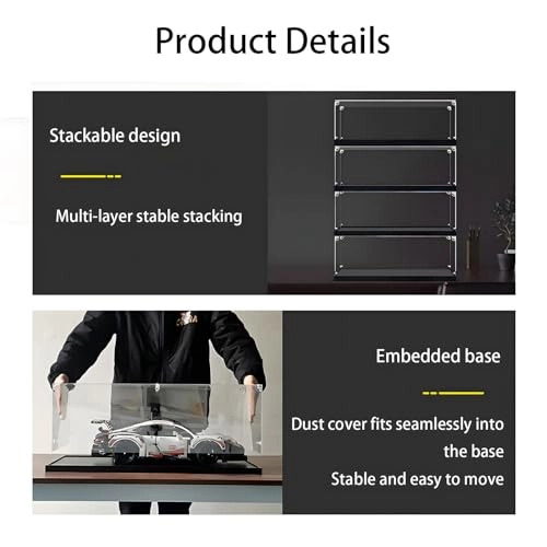Acrylic Display Case 42143 SP3 - 62 x 30 x 20 cm Transparent Dustproof