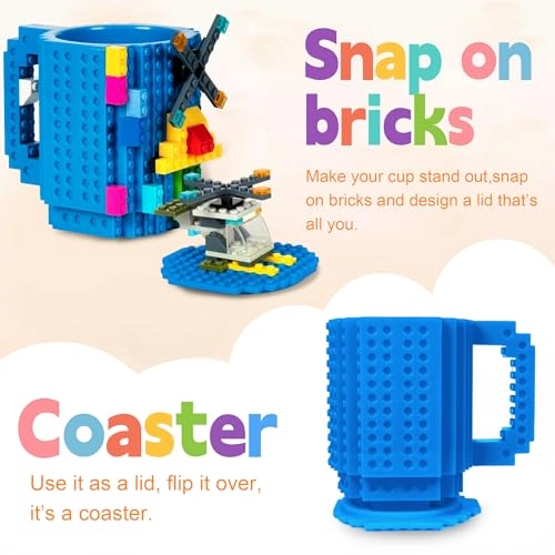 Build-on Brick Plastic Mug - 1 pcs - Santa - 350 ml