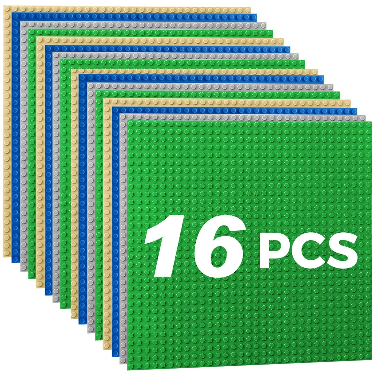 Etarnfly Classic Baseplates - 16 pcs Building Plates