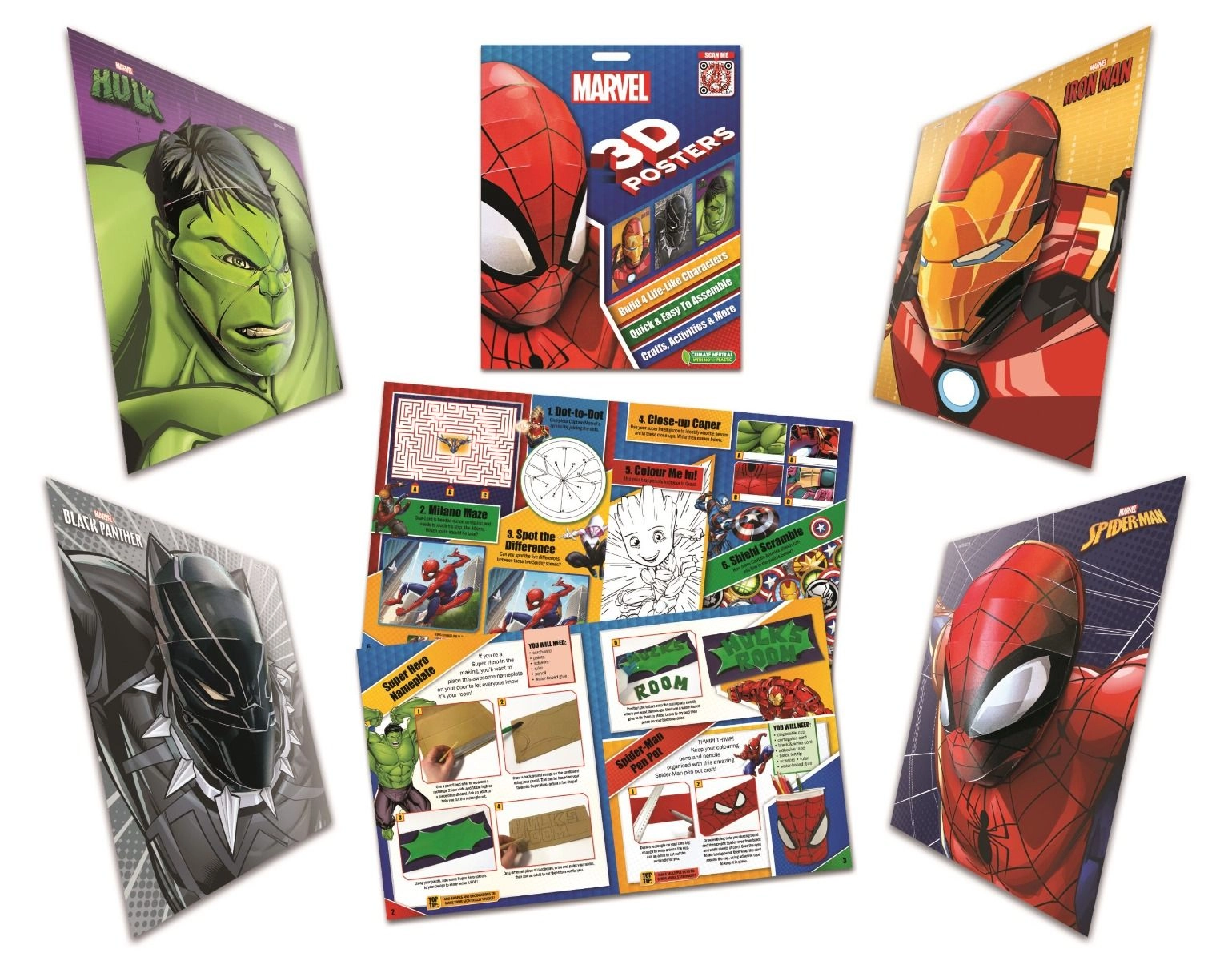 Marvel 3D Posters - 22 x 1 x 27 cm