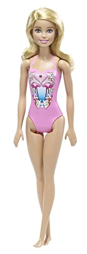 Barbie Fashion & Beauty Beach Doll - Orange Swimsuit Ages 3+
