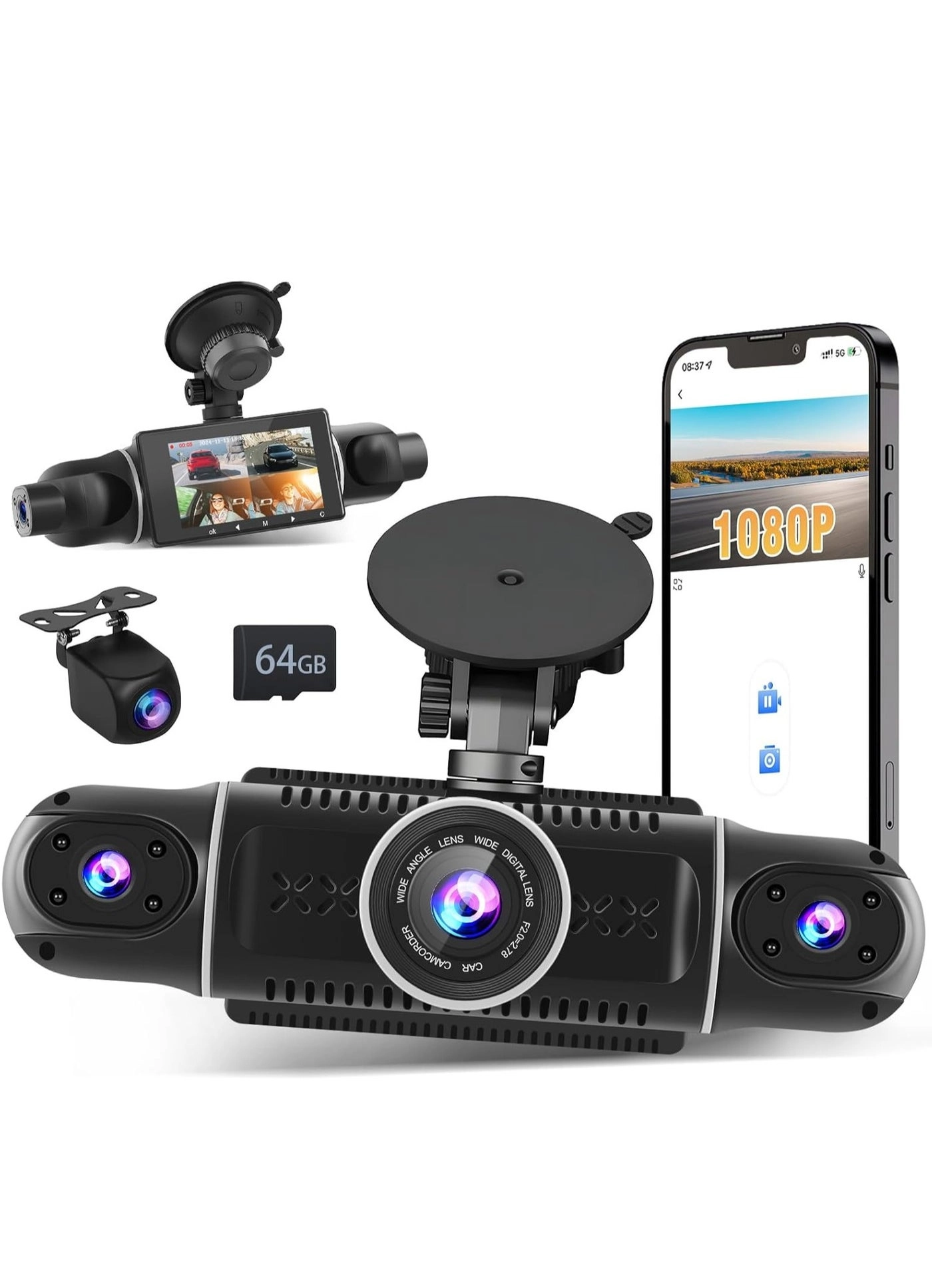 ET-LIFE 360°Dash Cam - 1080P