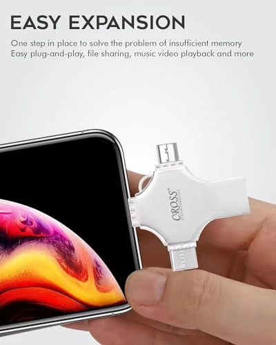 4 IN 1 PENDRIVE - USB 3.0 Lightning Micro USB USB A Type-C 256GB