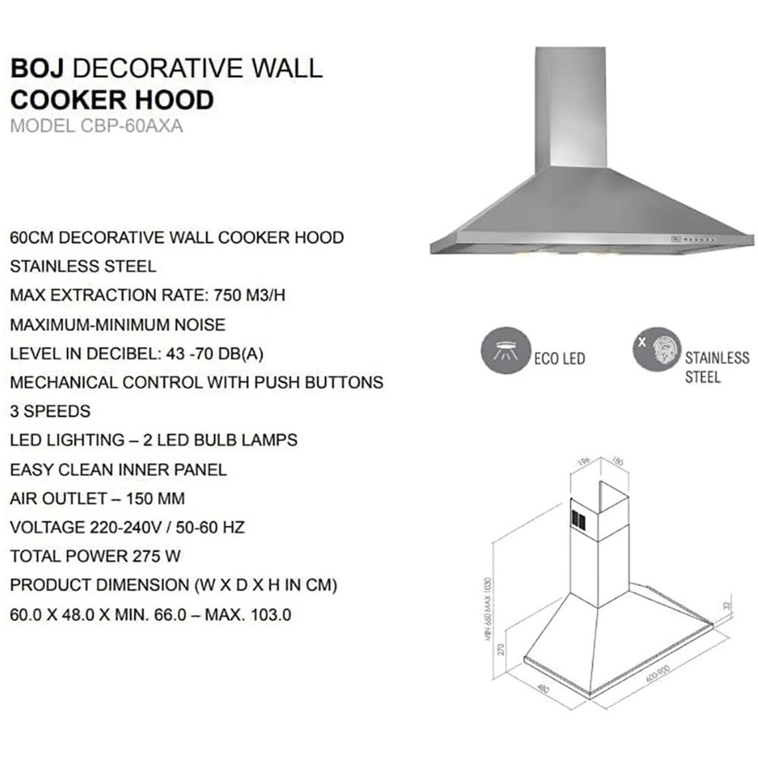 CBP-90AXA - 850m3/h 600 millimeter