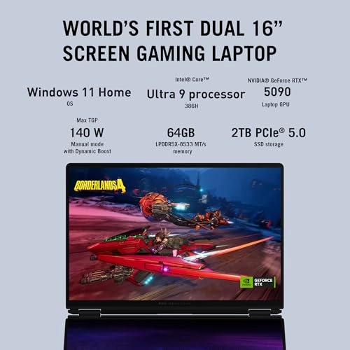 ROG Zephyrus Duo 16 GX651AX - 16'' Core Ultra 9-386H 64GB DDR5 2TB SSD