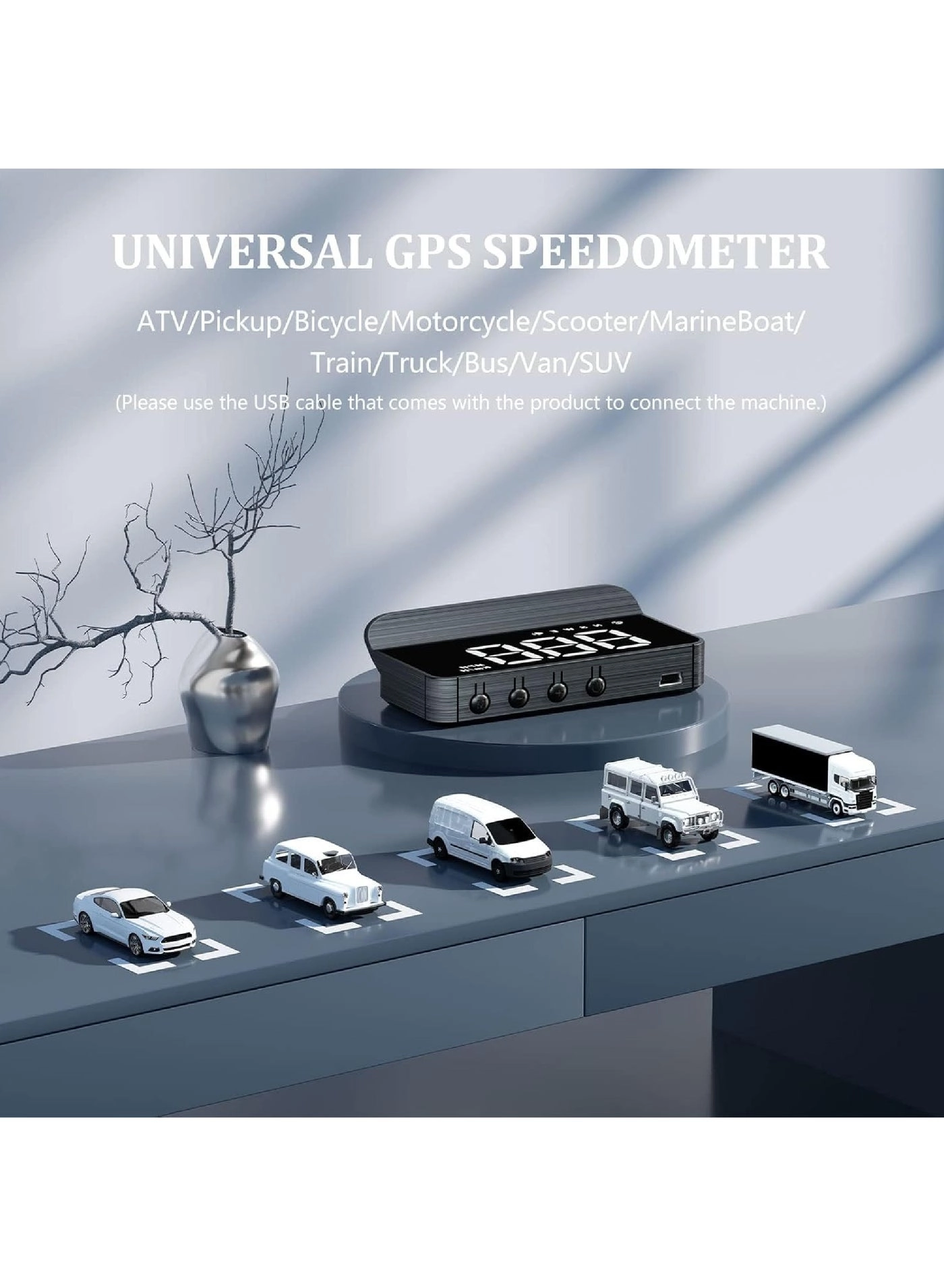 Headsup Display - LED Digital Speedometer MPH/KMH