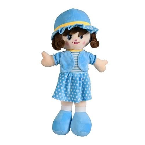 Fun4you Soft Doll - 50 cm Blue Dress & Hat Ages 18+