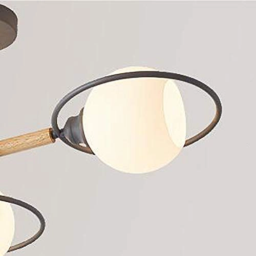 Farmhouse Wood Oak Chandelier