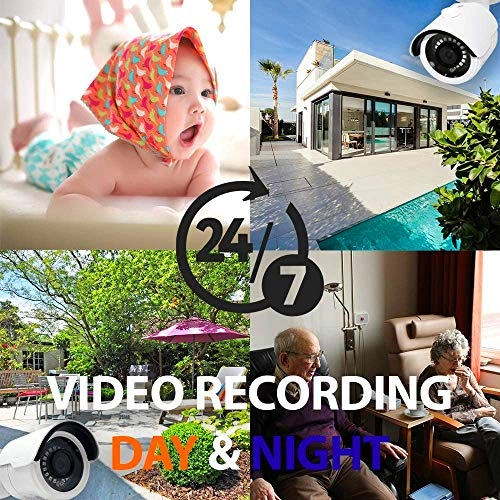 16-Channel Security System - 4TB + AHD IR Mini Bullet Camera - 1080p