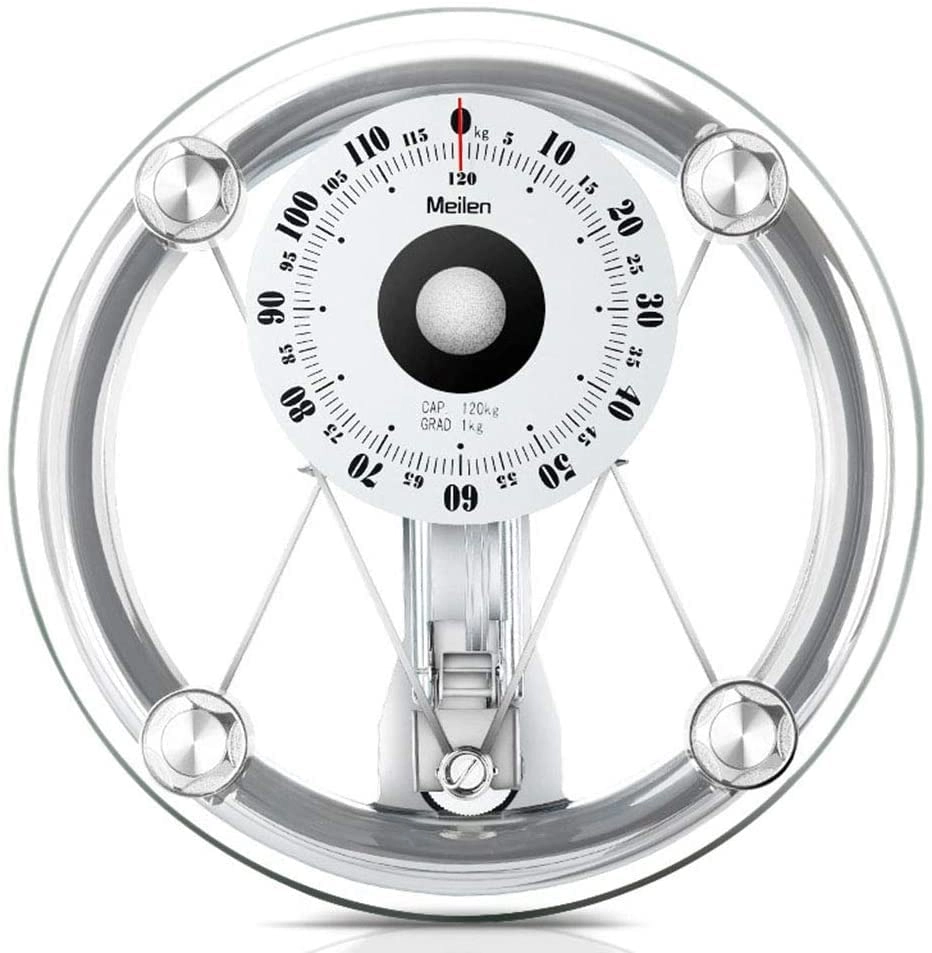ULTIMAX High-Precision Analog Bathroom Scale - 120kg Tempered Glass