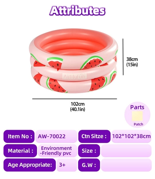 Water Melon Ball Pool - 102x102x38CM
