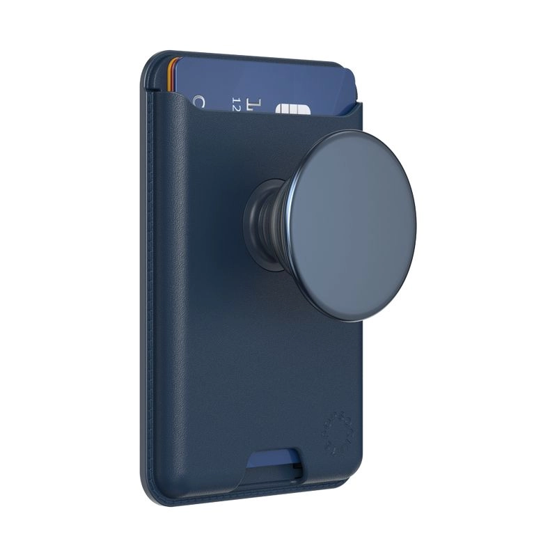 PopSockets PopWallet+ - Leather MagSafe NAVY