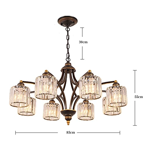 Rectangular Chandelier - E27 3 head Golden