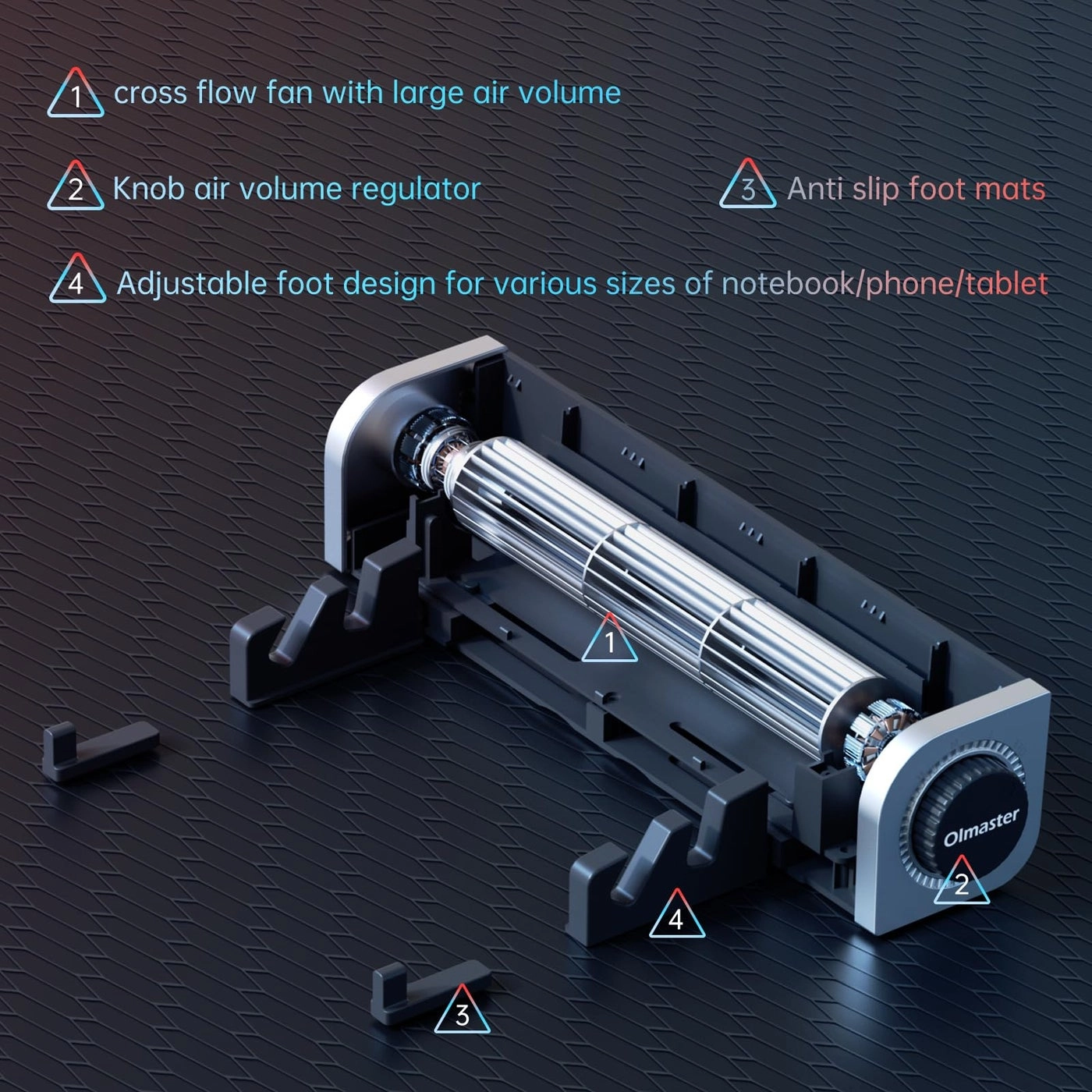 Laptop Cooling Pad - Adjustable Stand 3-Speed