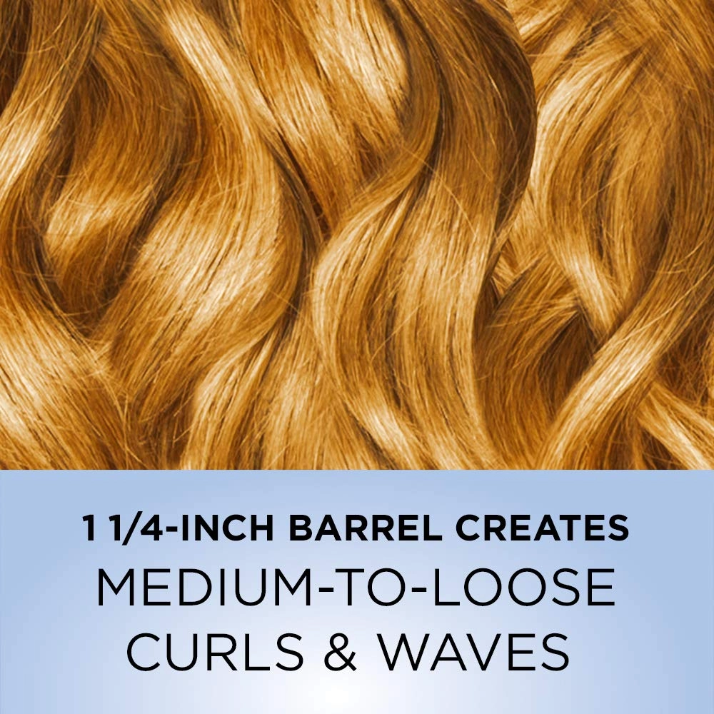 Instant Heat Curling Iron Brush - 1 1/4-Inch Black 4 Count