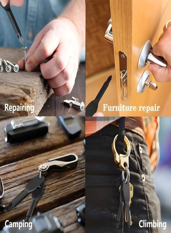 Pocket Keychain Screwdriver Slotted and Phillips Screwdriver