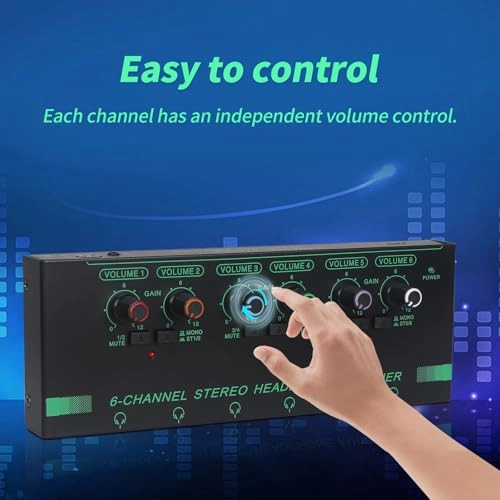 Headphone Amp Amplifier - 6-Channel