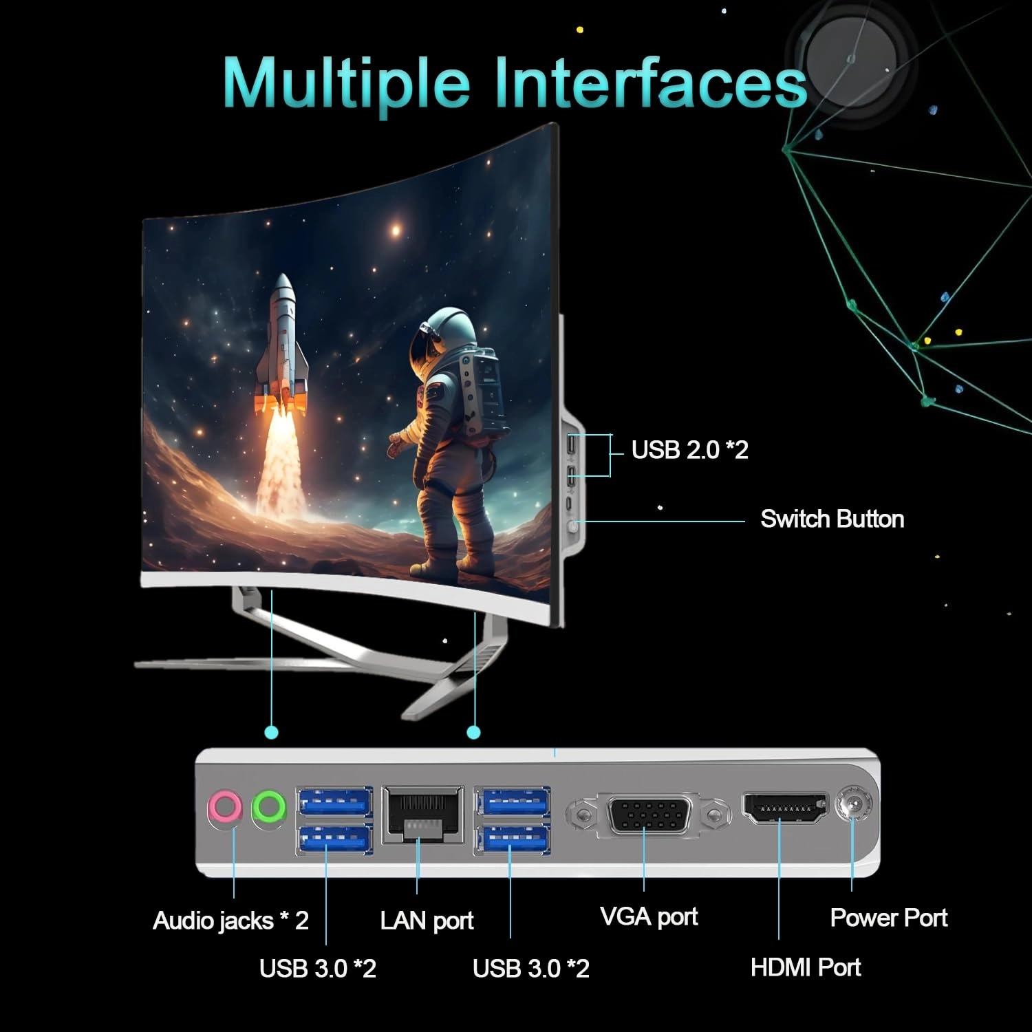 All in One PC - 16GB 23.8 inch I5-12450h